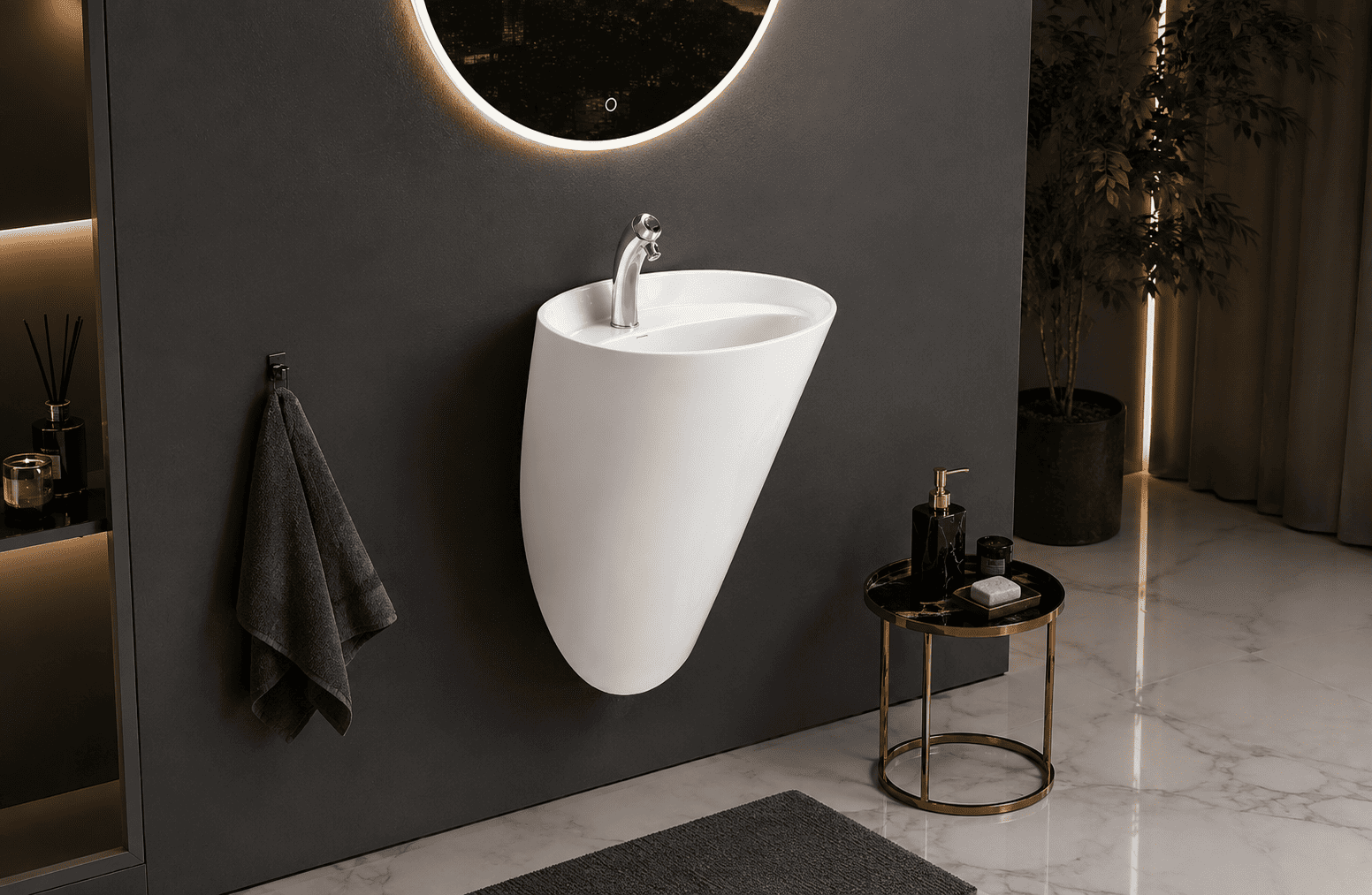 WALL INTEGRATED WASH BASIN